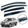 Дефлектори вікон Hyundai Tucson II 2010-2015 IX35 з нерж. хром полоскою